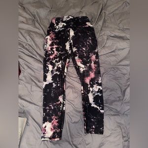 Floral workout leggings size medium